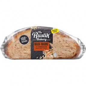 BIMBO THE RUSTIK BAKERY pan de masa madre y cereales bolsa 450 grs